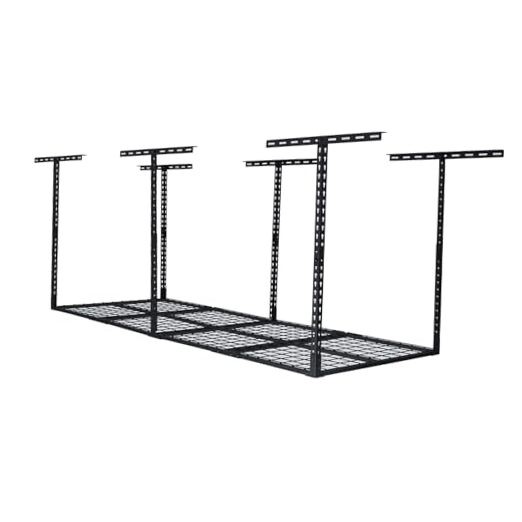 3x8 ft Heavy Duty Overhead Garage Storage Rack, Adjustable Ceiling Storage