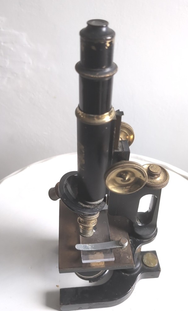 Antique 1907 Bausch & Lomb Jug Handle Microscope