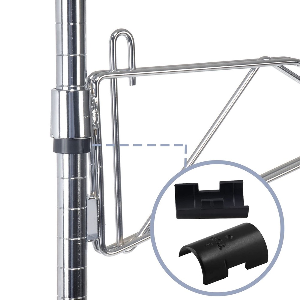 Bivethoi 72 Pack Wire Shelf Clips for 1 Inch Post, Split Shelving Sleeves Rep...