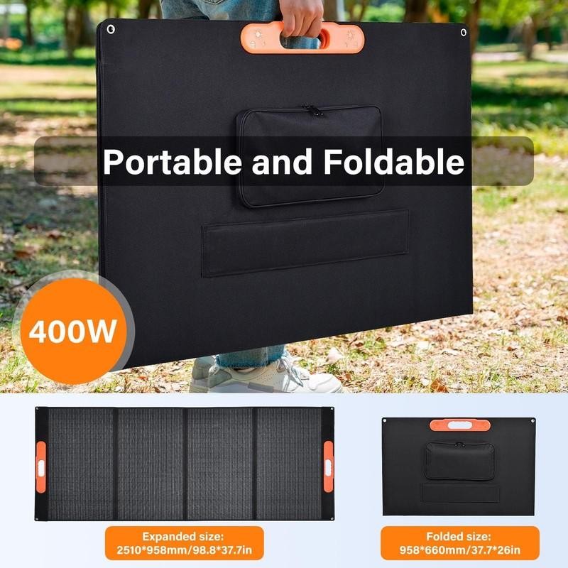 400W Portable Solar Panel Waterproof IP66 Foldable Solar Panel kit Brand New---