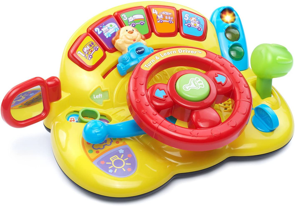 VTech Turn and Learn Driver Toy - Interactive Yellow Learning Vehicle
