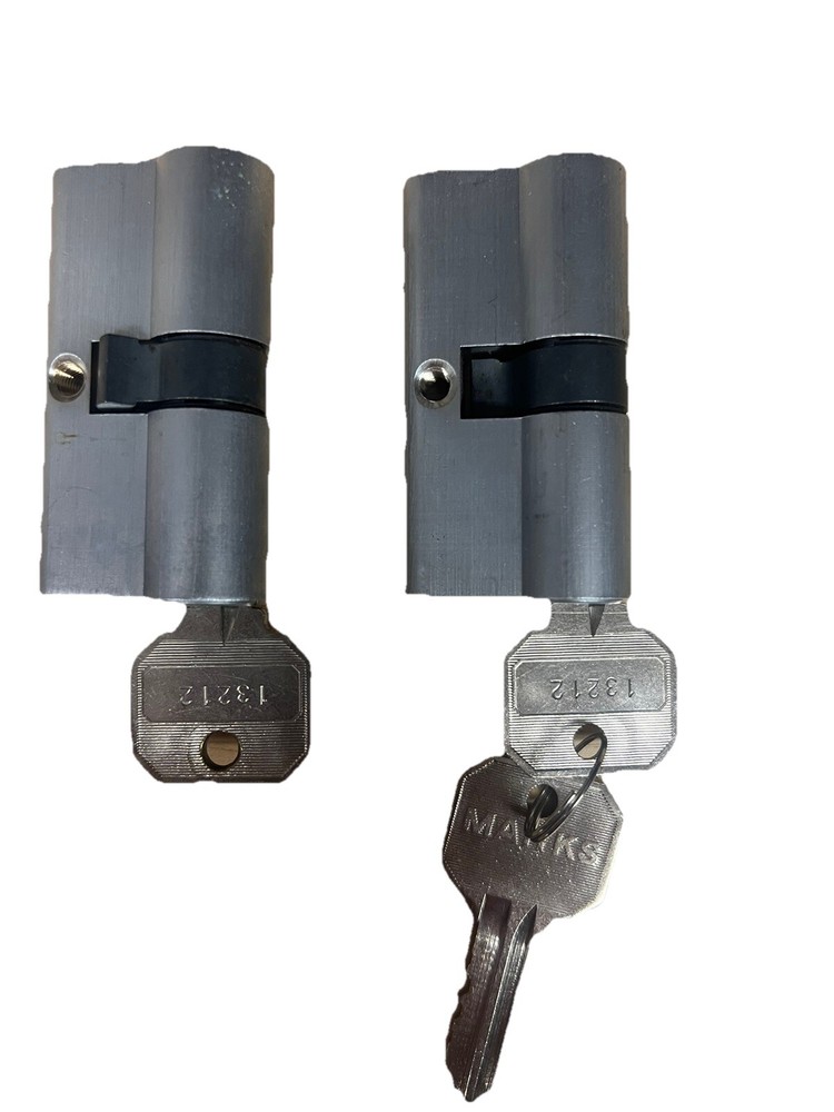 Marks Double Cylinder Lock #2622  Satin Nickle- BUNDLE 2 Locks/ 3 Keys