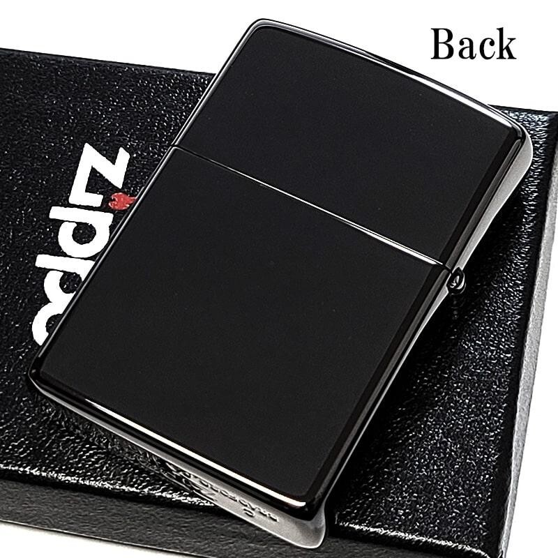 Zippo Record Silver Plated Black Nickel Single Sided Processing Lighter
