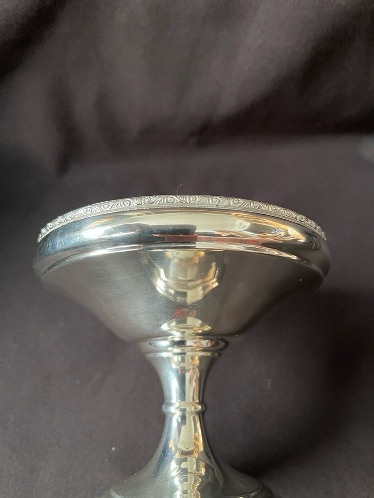 Antique Solid Silver Pedestal Bowl. Sheffield 1977.
