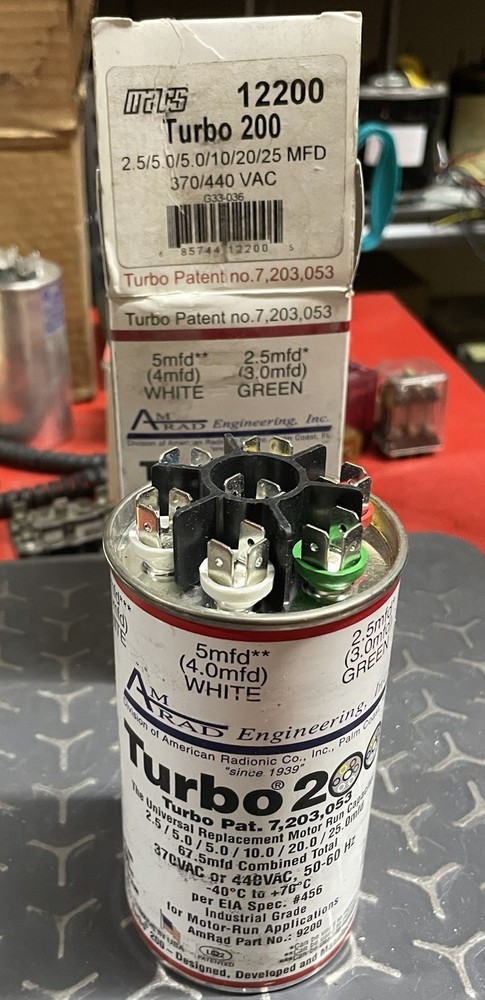 Turbo 200 Universal Replacement Motor Run Capacitor