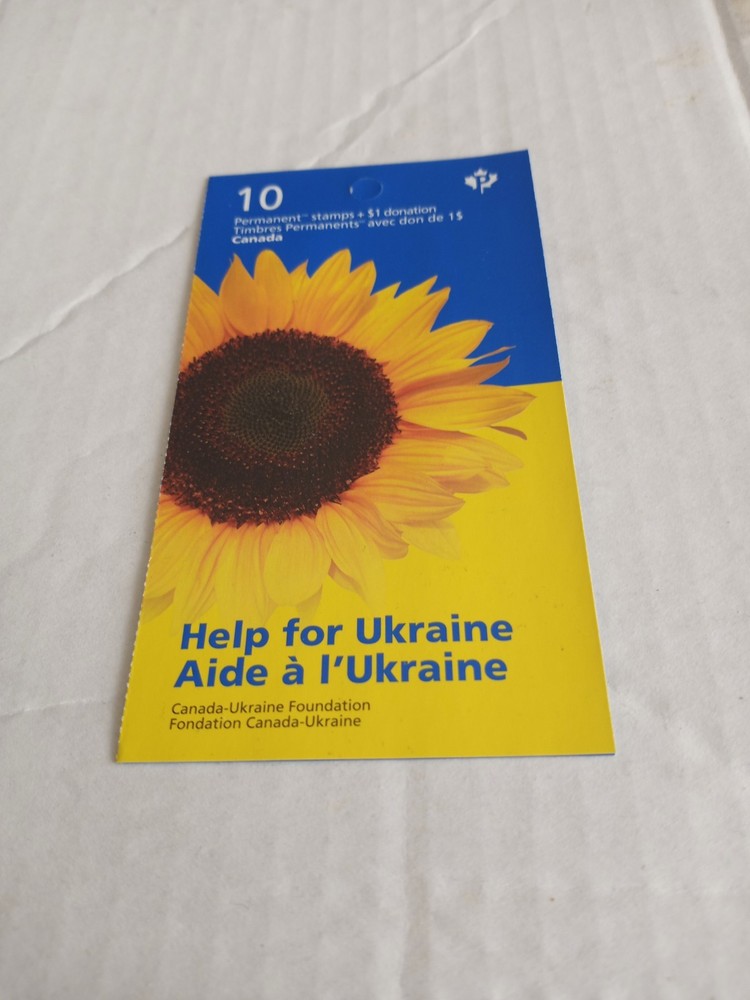 CANADA UKRAINE SUNFLOWER 10 STAMP BOOKLET E5