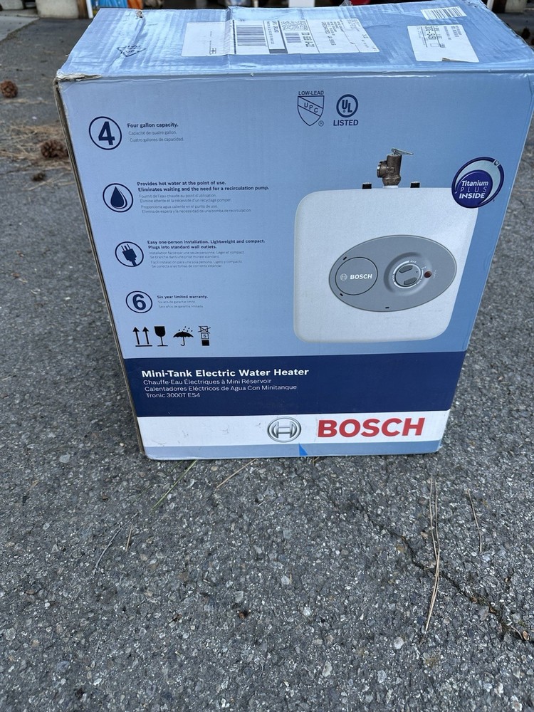 Bosch Electric Mini-Tank Water Heater Tronic 3000 T 4-Gallon (ES4) - Elimina...