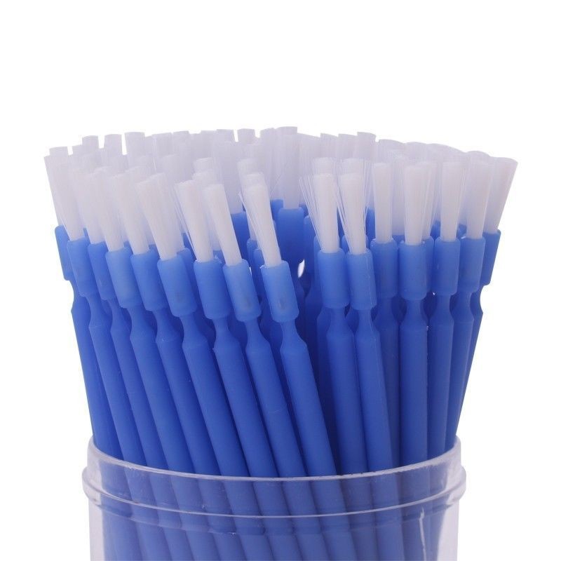 1000Pcs Dental High Quality Microbrush Applicator Micro Long Brush Gingival Blue