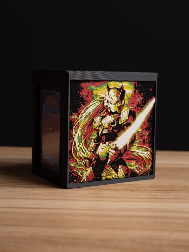 Megaman Zero themed Prism MTG Deck Box, EDH Commander Card Case