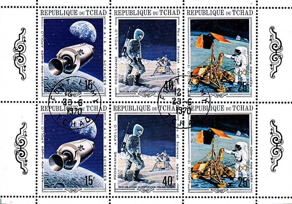 CHAD 1970 SPACE / APOLLO PROGRAM M/S cto