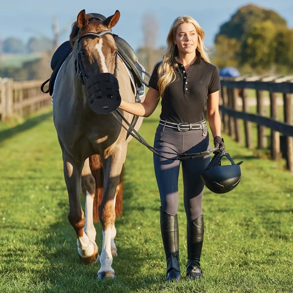 Durable Ventilated Grazing Muzzle with Attached Breakaway Halter - Lightweigh...