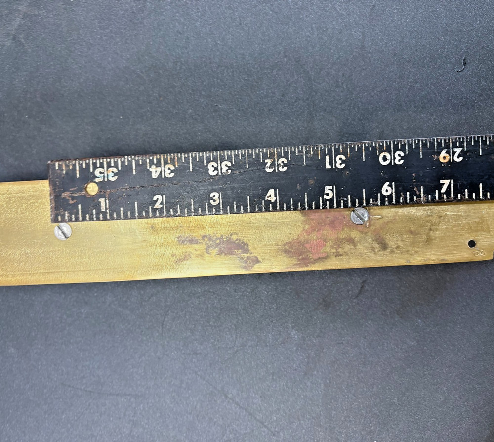 Vintage Ornate Solid Brass Door Pull Handle Victorian Style - 11.5"