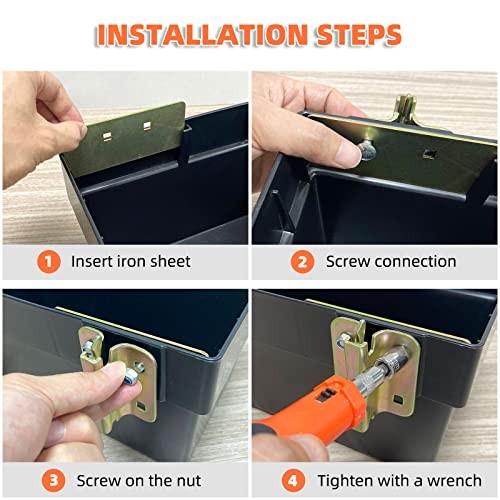 Heavy Duty E-Track Basket for E-Track Systems, Trailer E Track 2 Pack