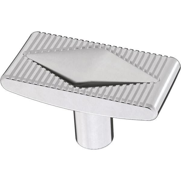 1-5/8" Slatted Diamond Knob Polished Chrome