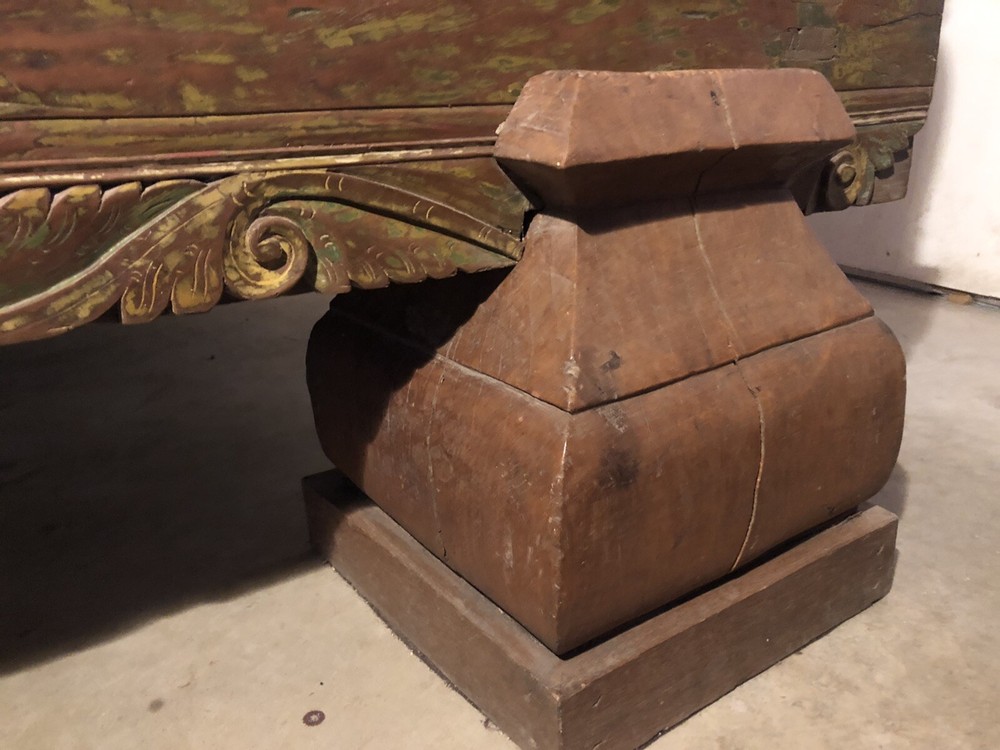 Antique Indonesian teak daybed