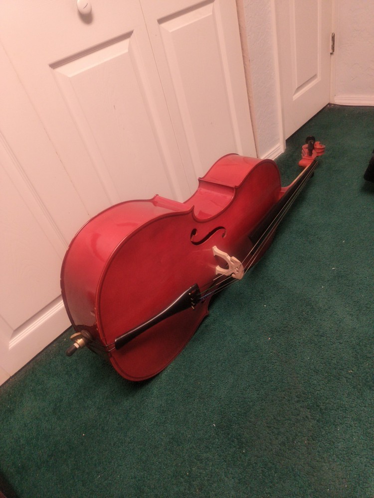 Bright Red Practice Cello - Size 4/4