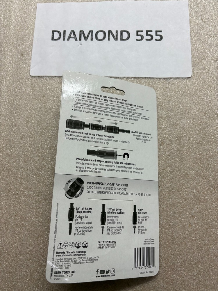 Klein Tools 32900 Impact Flip Socket Set - 7 Piece | 9005