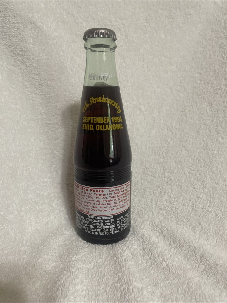 Cherokee Strip 8oz Dr. Pepper Bottle