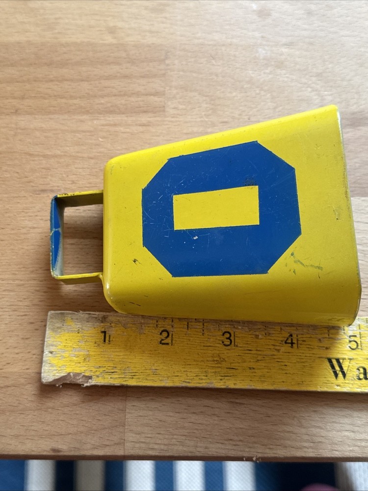 Metal “ 0” Yellow Hand Held Bell