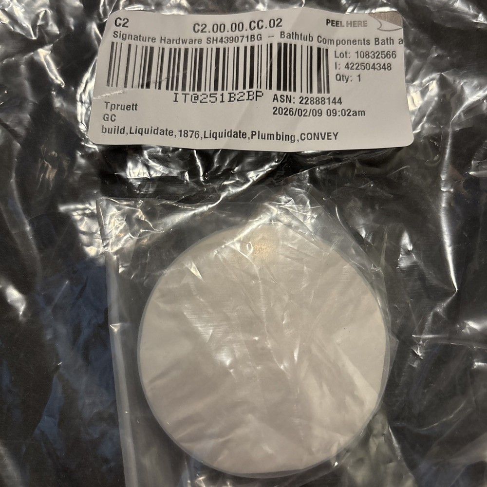 Signature Hardware Finished Drain Cap SH439071BG