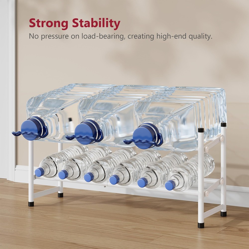 Tajsoon 2Tier Expandable Metal Shoe Rack 2841 in Adjustable Stackable White