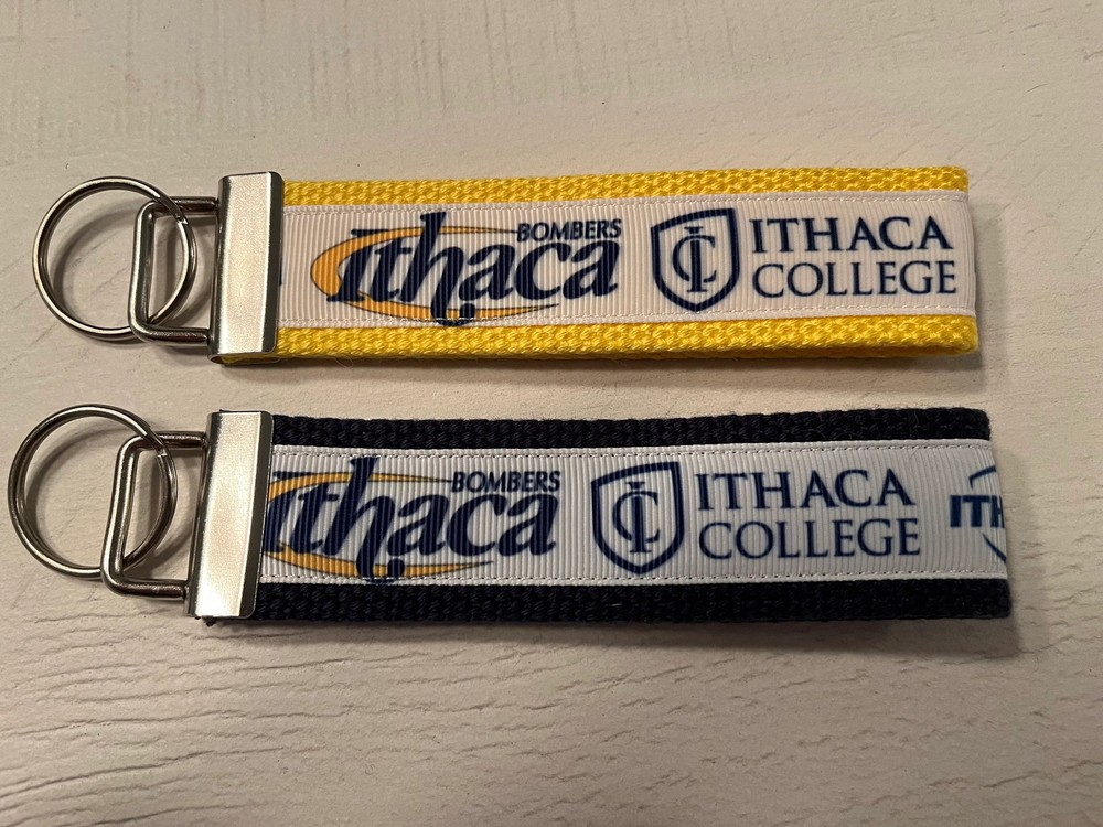 Ithaca College Bombers Keychain/ Keyfob/ Wristlet