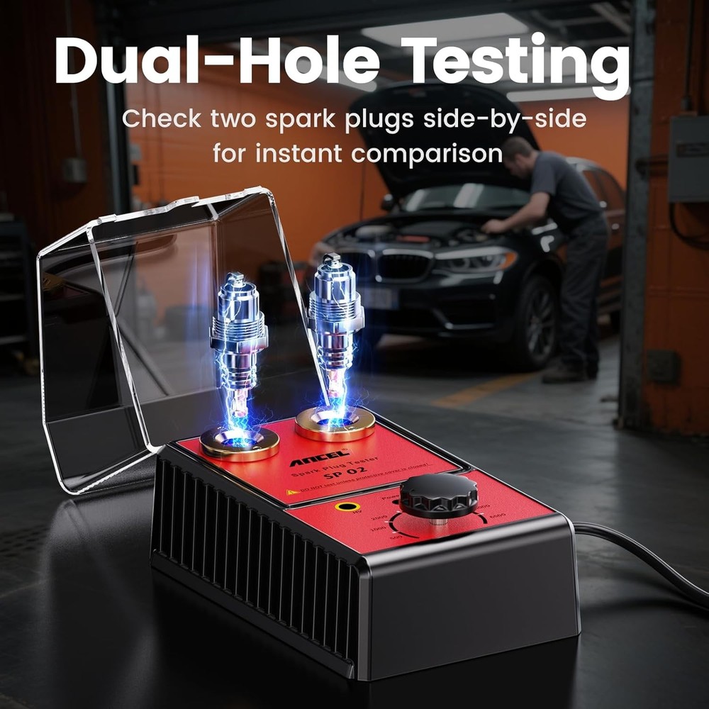 Car Ancel Spark Plug Tester Auto Ignition System Tester Diagnostic Test Tool