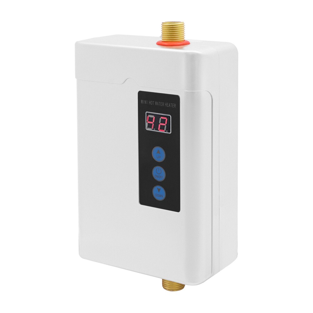 4000w Electric Tankless Instant Hot Water Heater Shower Kitchen + Remote
