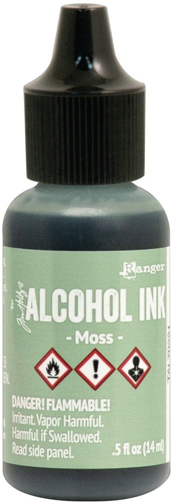 Tim Holtz Alcohol Ink .5oz-Moss - 3 Pack