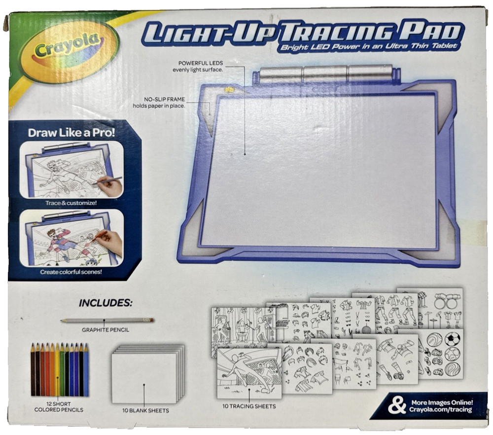 Crayola Light-up Tracing Pad Coloring Board - Blue