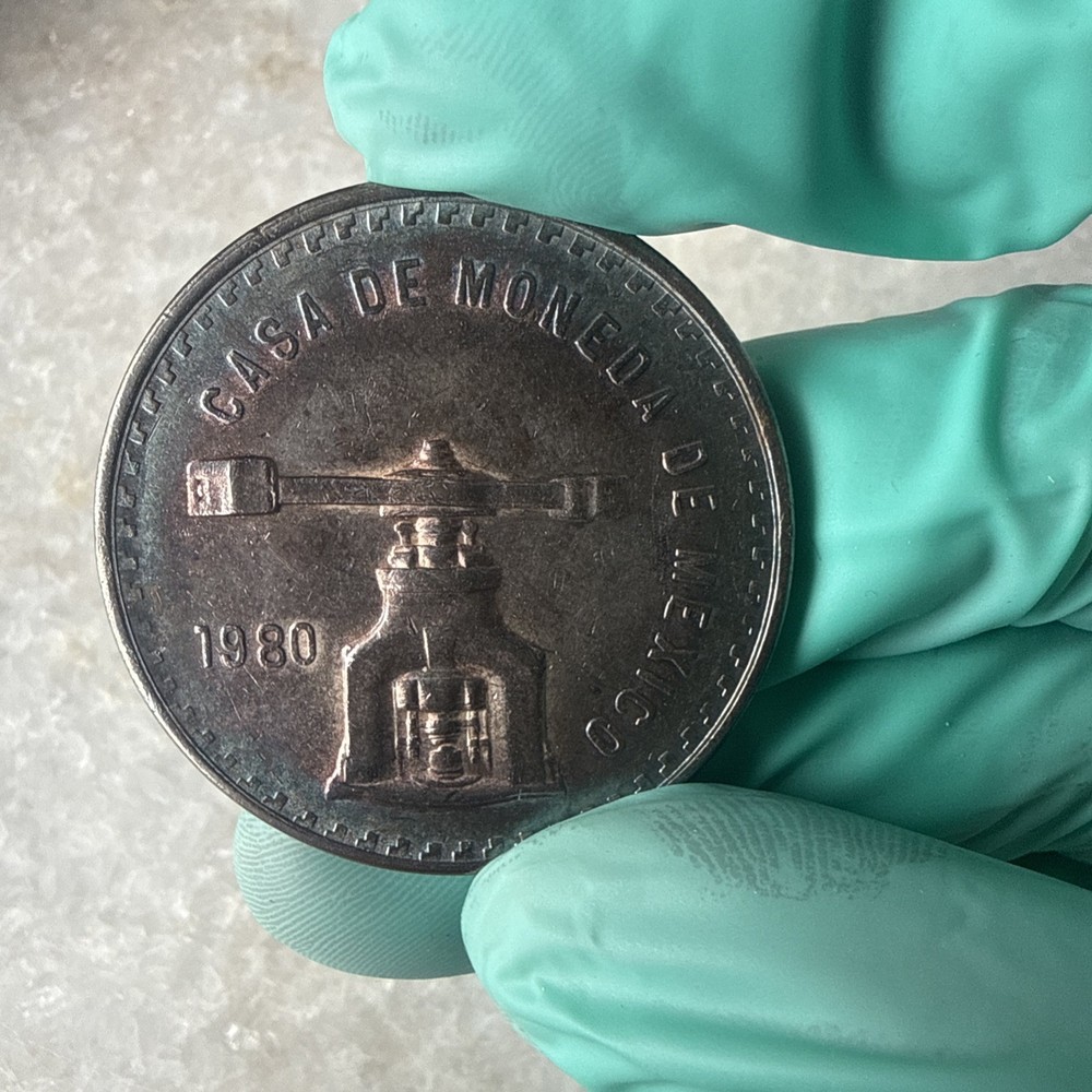 Toned 1980 Casa De Moneda De Mexico