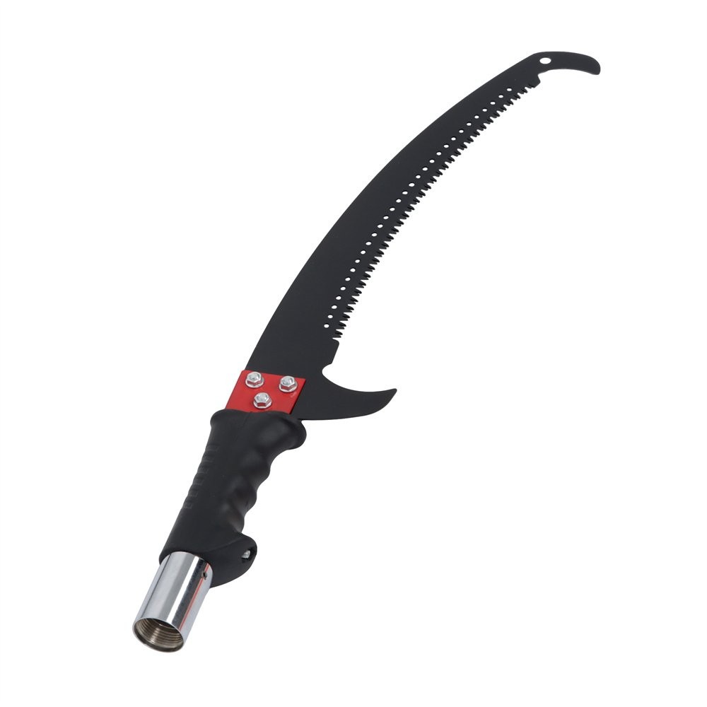 Manual Pole Saw 27 ft Extendable Tree Pruner, Sharp Steel Blade and Scissors