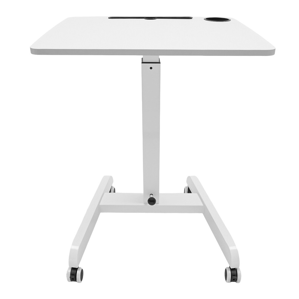 Adjustable Rolling Podium Mobile Standing Laptop Desk Presentation Lectern Table