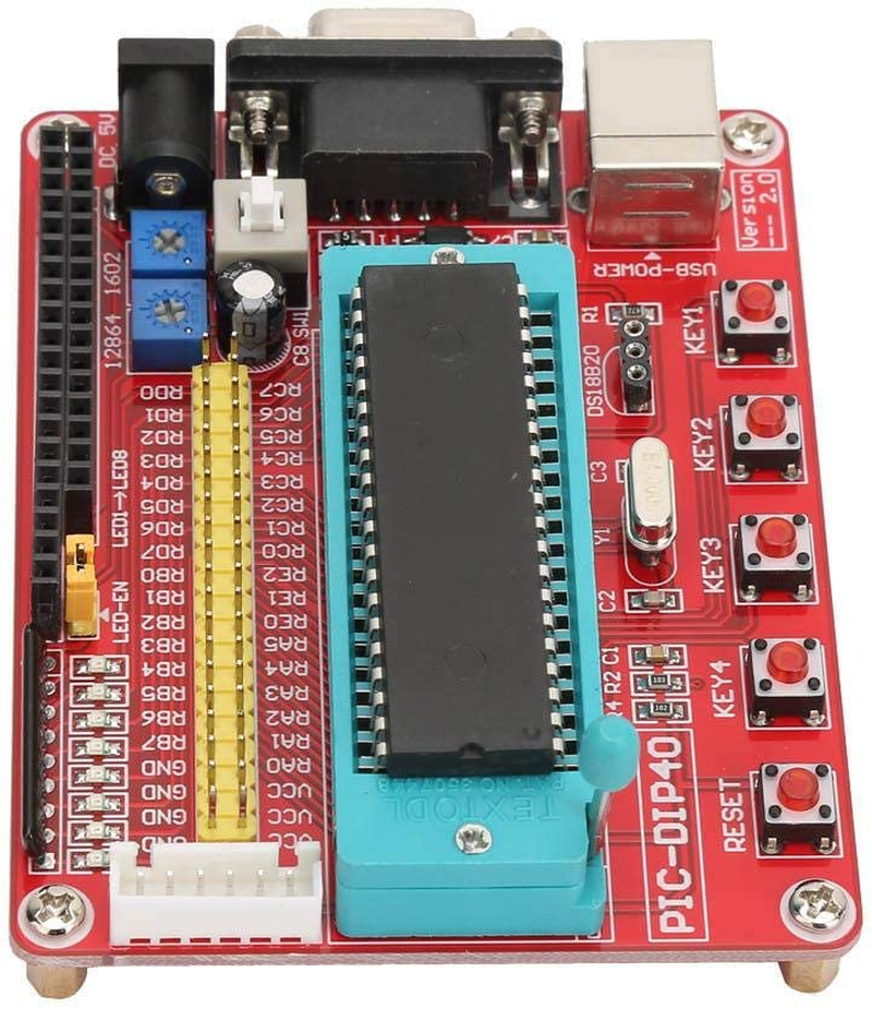 Microchip Learning Development Board, PIC16F877A Microcontroller Learning Board