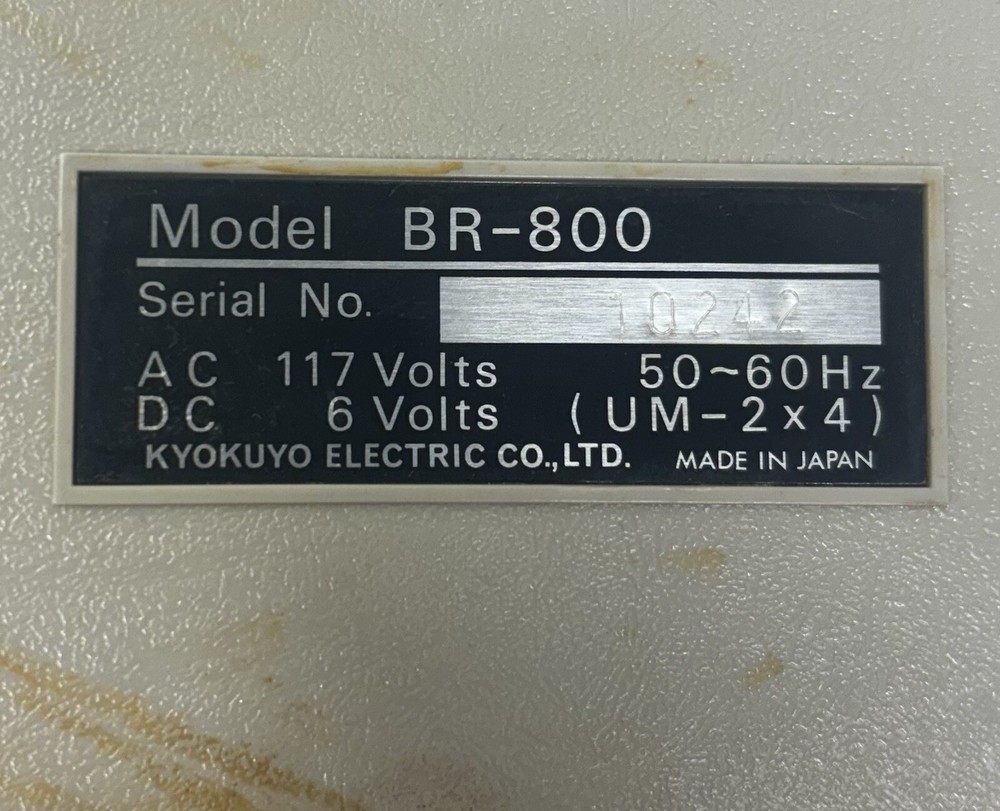 BIGSTON Tape Recorder Cassette Player Automatic Level Control UNTESTED