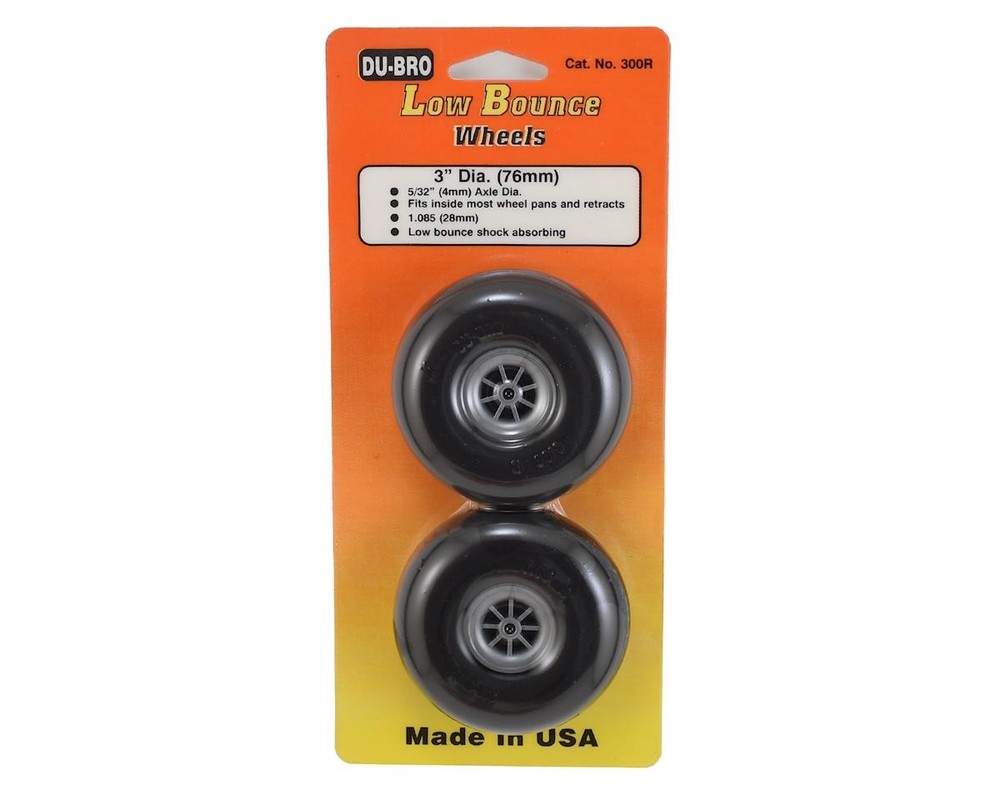 DuBro 3" Smooth Low Bounce Wheels (2) [DUB300R]