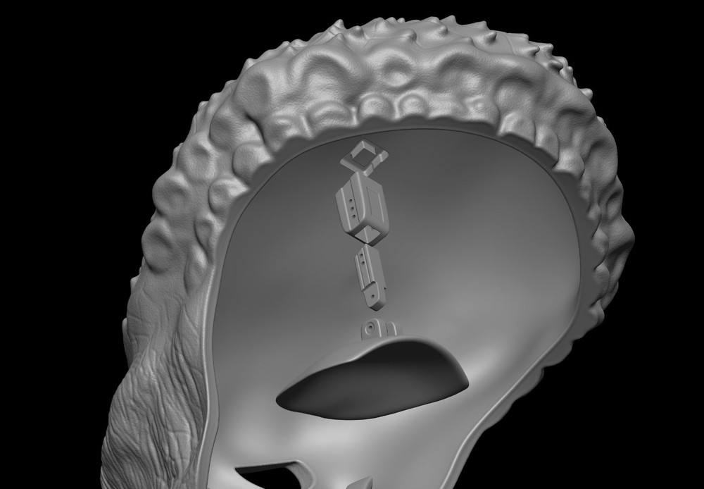 Predator Mask Face Jungle Hunter 1987 scale 1:1 File STL - OBJ for 3D Printer