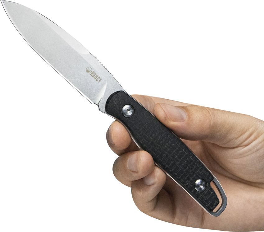 New Kubey Dust Devil Fixed Blade Black KU357A