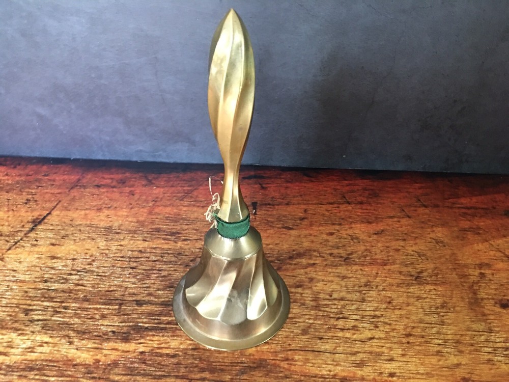 Twisted Brass Bell Made in India 7"