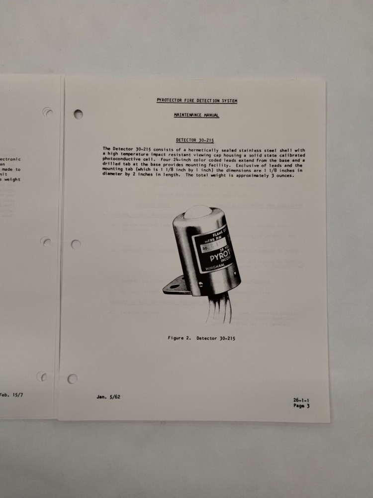 Chloride Pyrotector Fire Detection System Maintenance Manual-Original