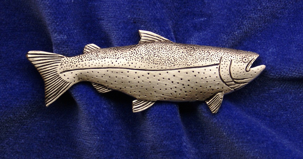 Empire Pewter Salmon Fish Pin