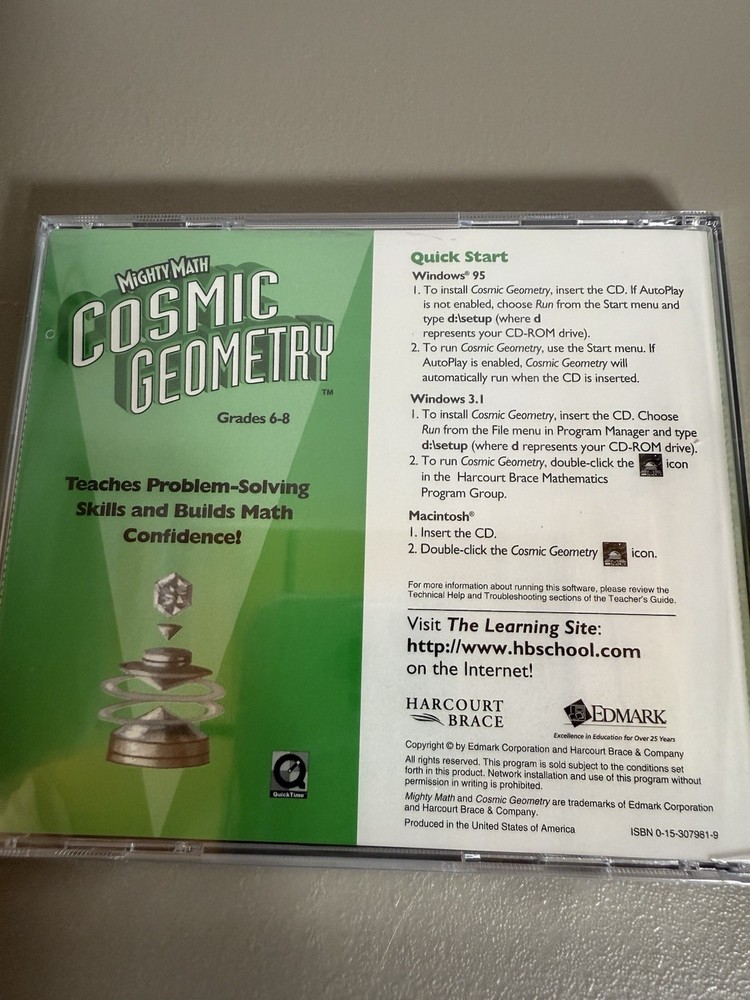 Vintage Math Advantage Mighty Math "Cosmic Geometry" Grades 6-8