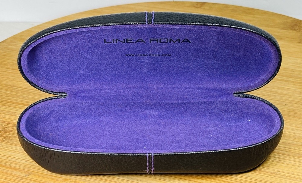 Linea Roma Leather Glasses Hard Case