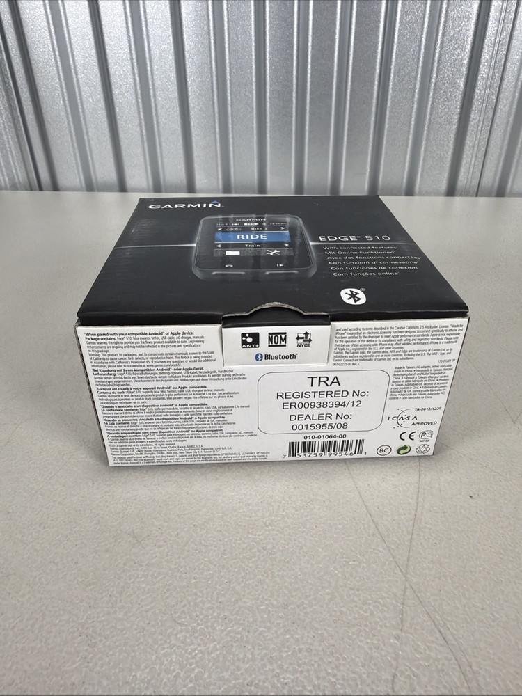 Garmin Edge 510 Cycling Computer Tracker GPS - Works!