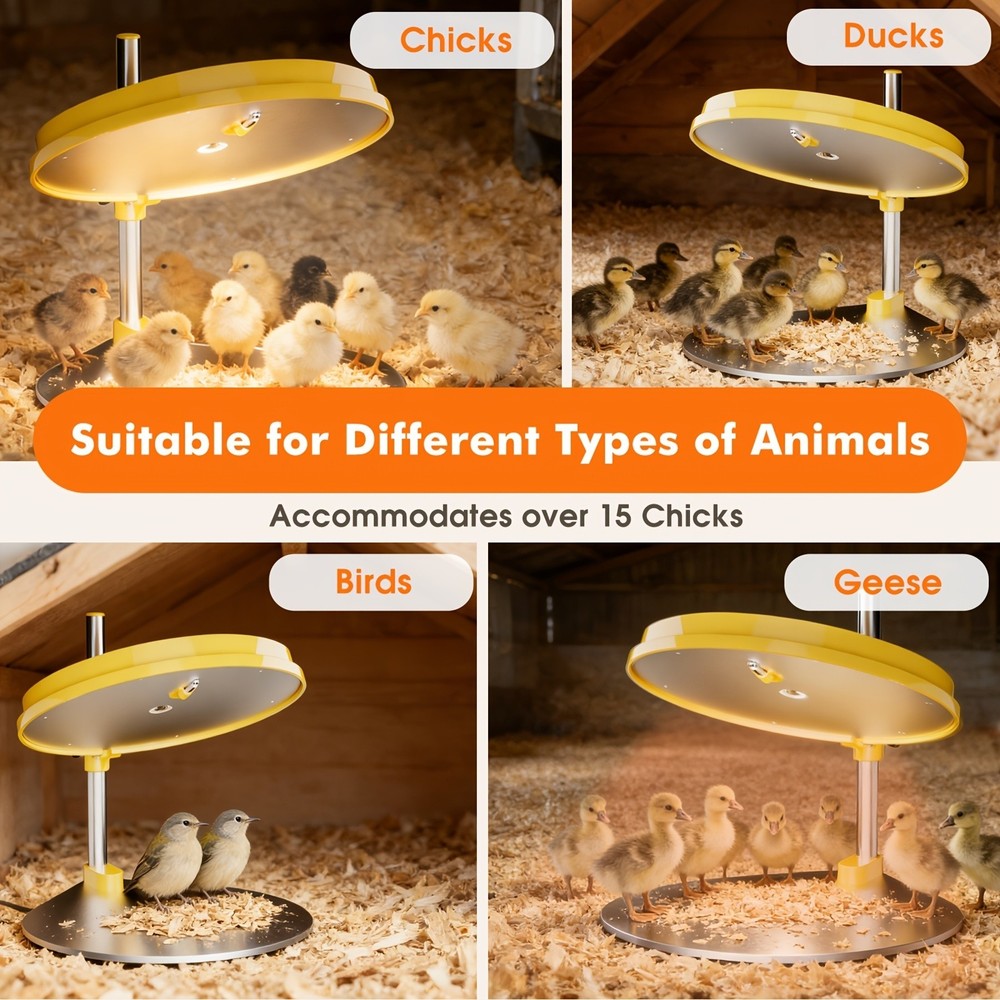 45W Chick Brooder Heating Plate Brooder Heater for Chicks with Adjustable Height