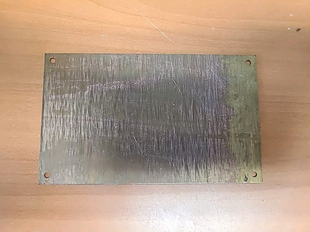 Portable Firefighting Centrifugal Pump Data Plate US NAVY 5 X 3