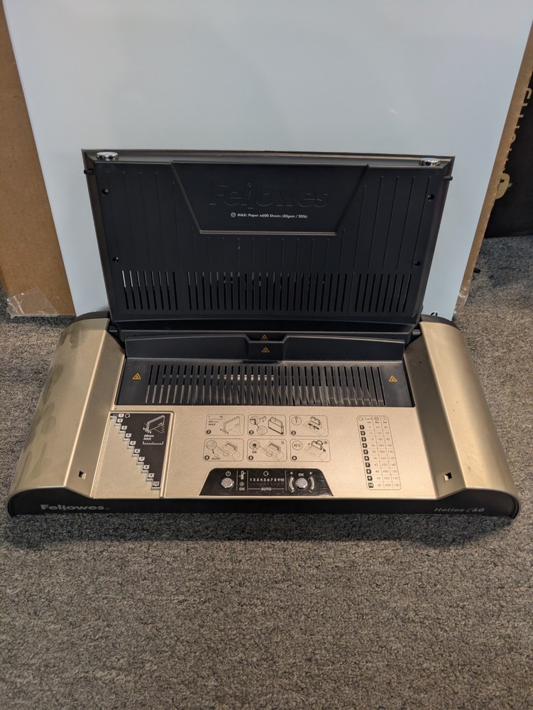 Fellowes Helios 60 Thermal Binding Machine – Powers On – Untested