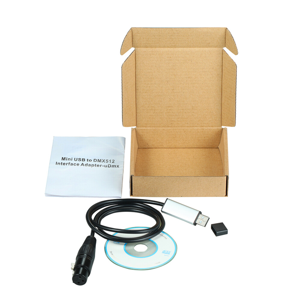 Usb To Dmx512 Interface Adapter Stage Lighting Disco Light Dj Dmx