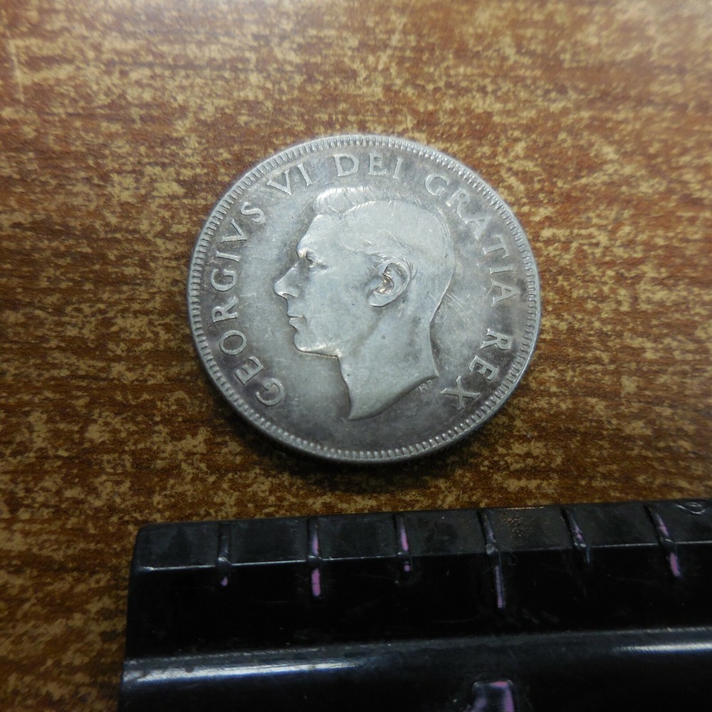 1952 Canada 50 Cents Silver Silver Coin