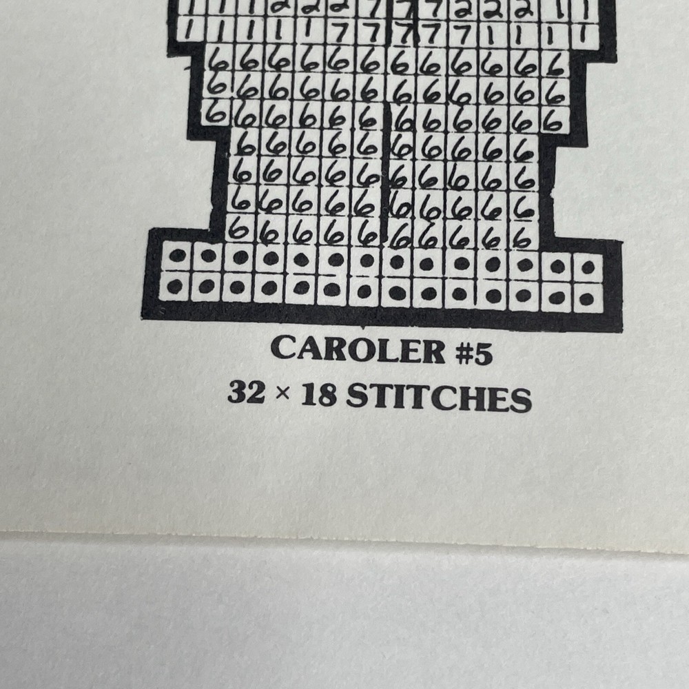 Needlecraft Christmas Carolers Leaflet 138 Plastic Canvas Pattern